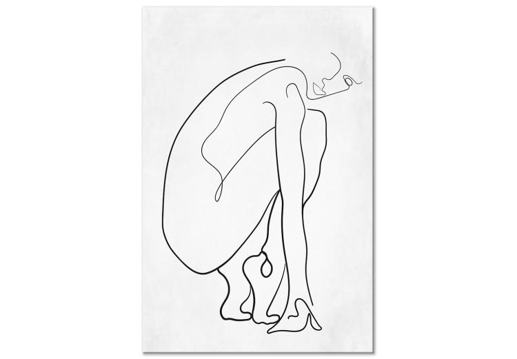 Canvas Print Perfect Line (1-piece) Vertical - abstract female figure