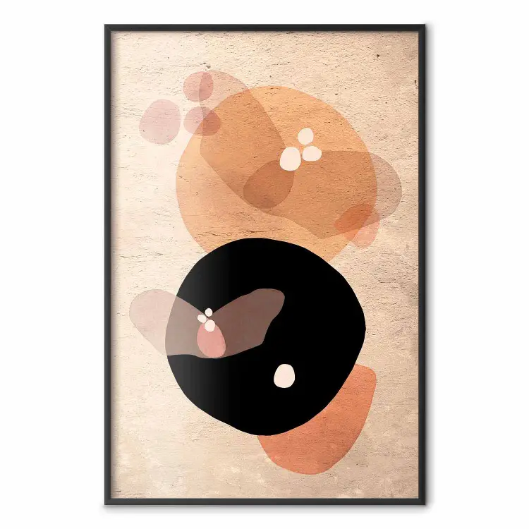 Moonlit Butterfly - abstract shapes resembling butterflies and the moon