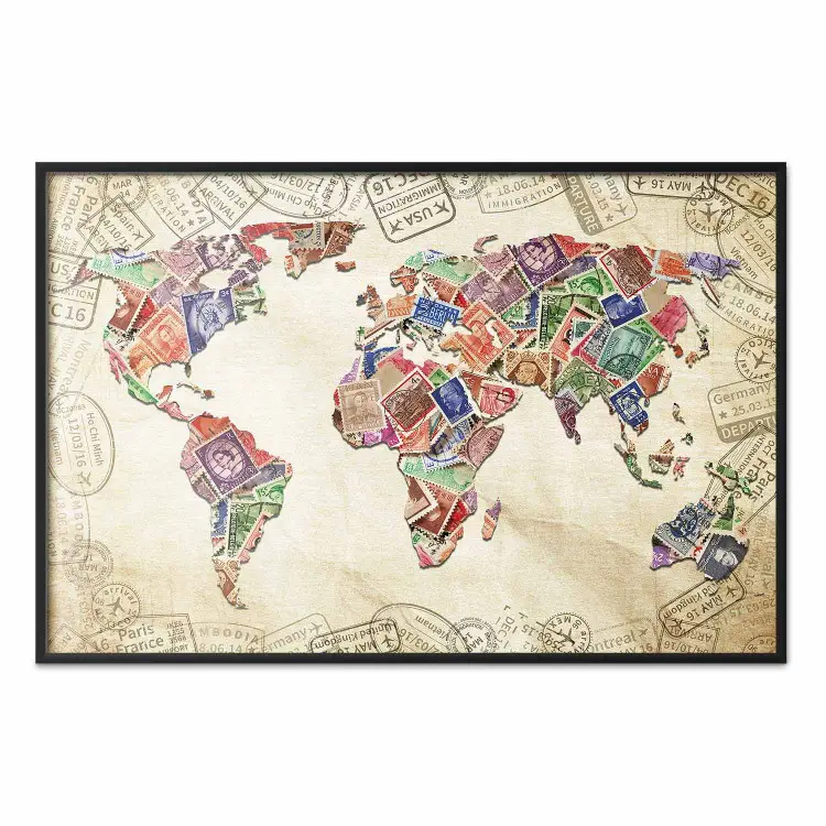 world map posters uk