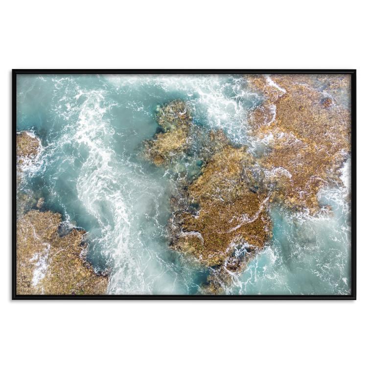 Poster Ningaloo Reef - landscape of a blue ocean among rocks and stones