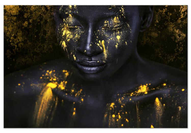 Large canvas print Bathed in Gold [Large Format]