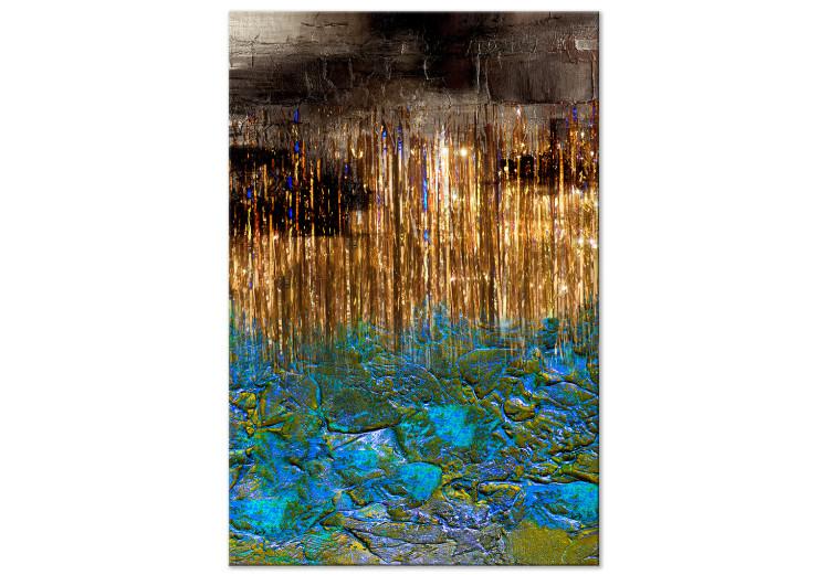 Canvas Print Ruffled Ocean (1-piece) Vertical - abstract glamorous style