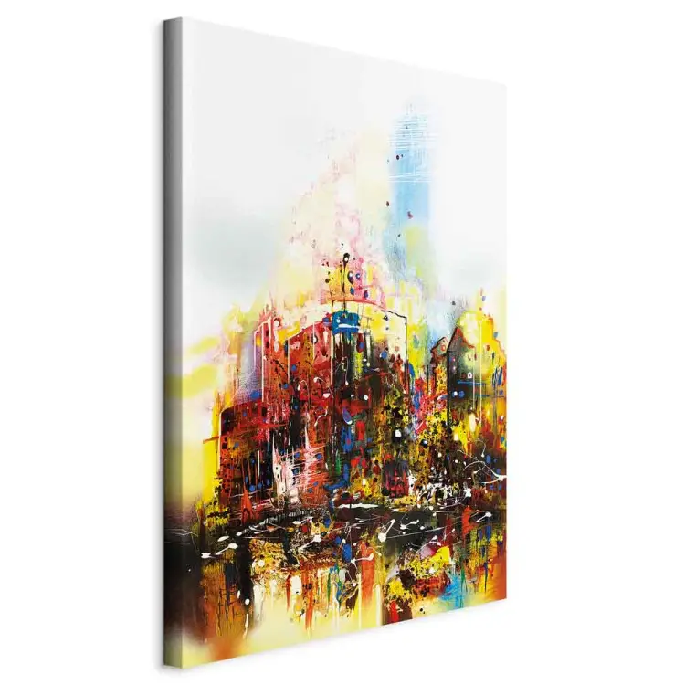 Colorful Journey Vertical - colorful abstraction of a city