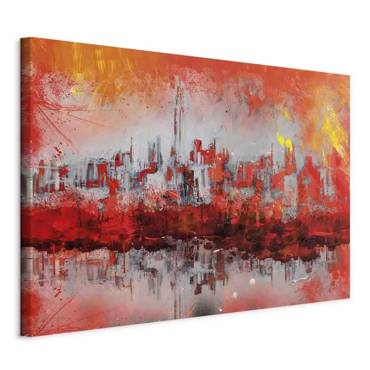 New York Sunset Wide - cityscape abstraction