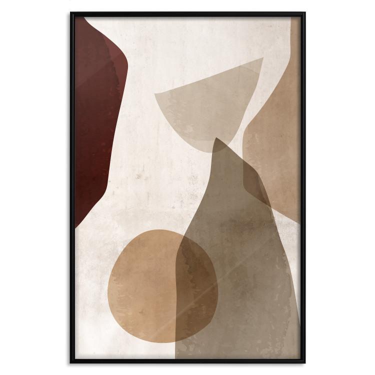 Poster Autumn Shuffle - composition of abstract geometric figures