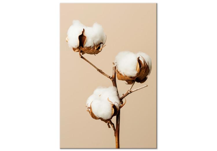 Canvas Print Soft Saturation (1-piece) Vertical - white flower in boho style