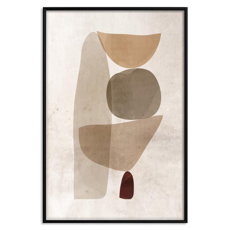 Poster Boundary of Balance - abstract composition with geometric figures