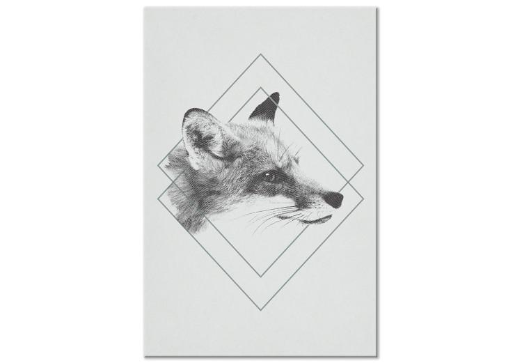 Canvas Print Clever Fox (1 Part) Vertical