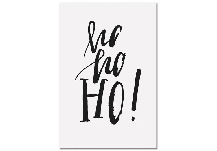 Canvas Print Ho, ho - winter graphic with an English inscription