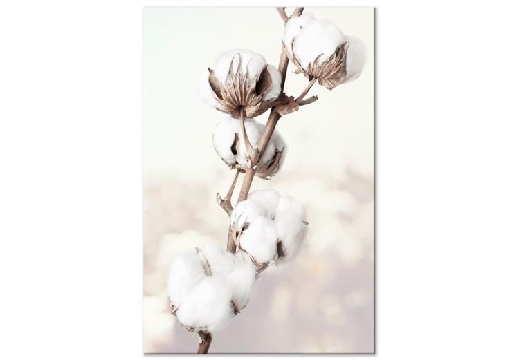 Canvas Print Subtlety of Nature (1-piece) Vertical - white flowers in clouds