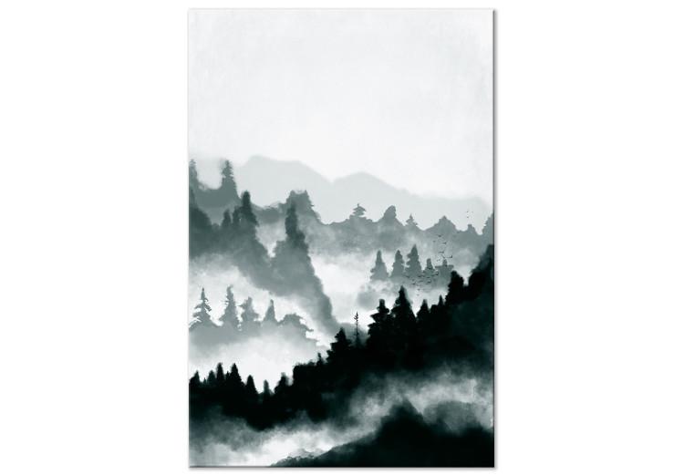 Canvas Print Hazy Landscape (1 Part) Vertical