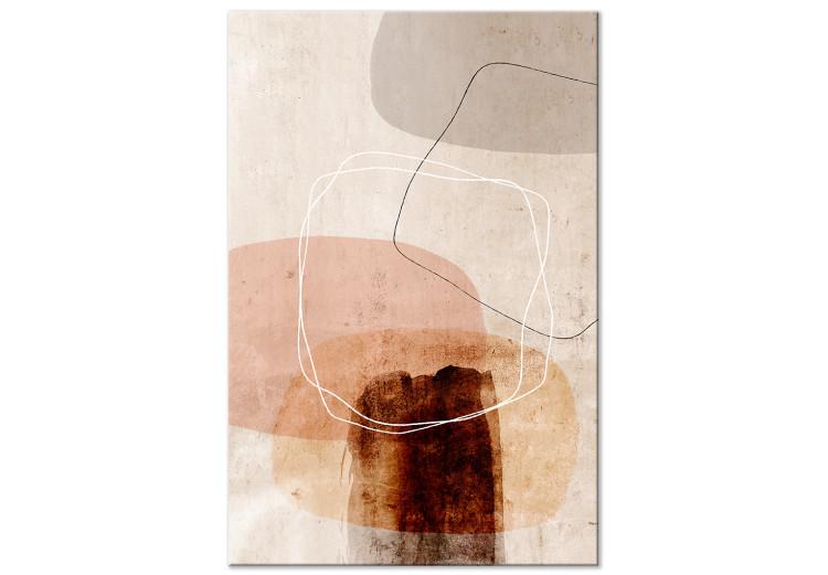 Canvas Print Reversed Movement (1-piece) Vertical - abstract figure line art