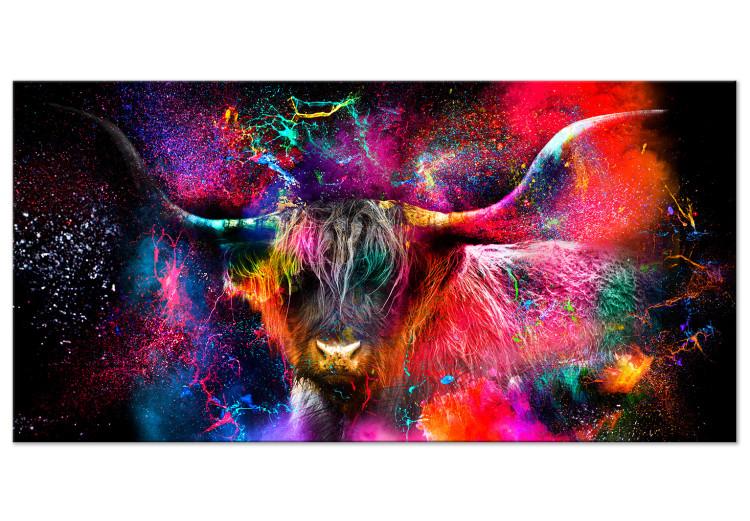 Large canvas print Colorful Bull II [Large Format]