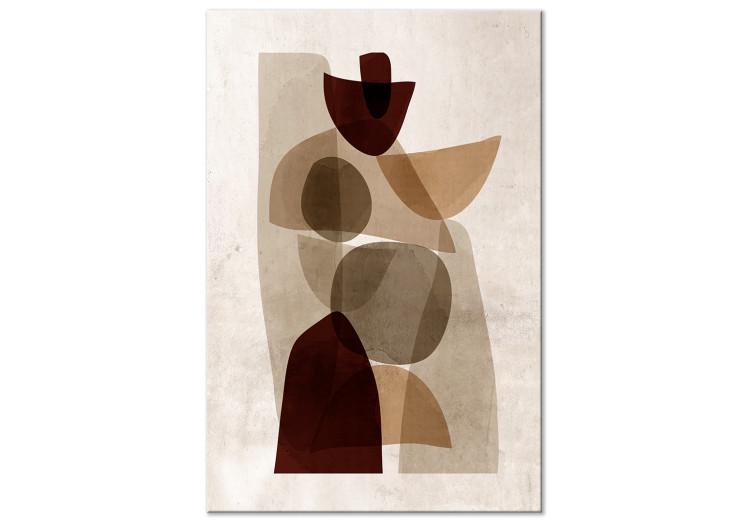 Canvas Print Interplay of Shapes (1-piece) Vertical - abstract figures