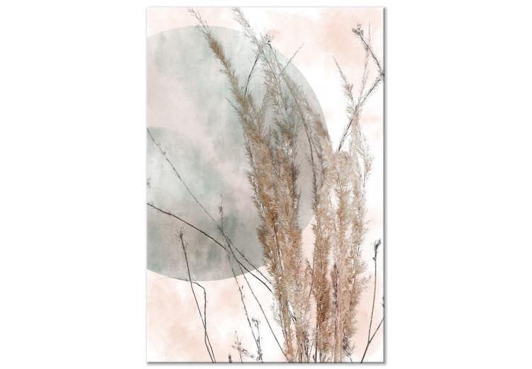 Canvas Print Grass in the Wind (1-piece) Vertical - landscape of grass in boho style