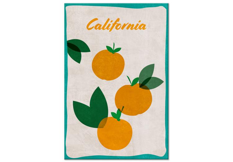 Canvas Print Californian Orchard (1-piece) Vertical - still life of oranges