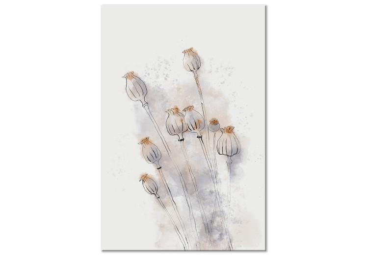 Canvas Print Peaceful Poppies (1 Part) Vertical