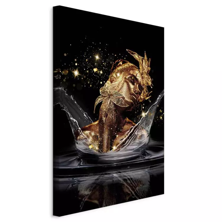 Golden Dream (1-piece) Vertical - abstract woman's face in water