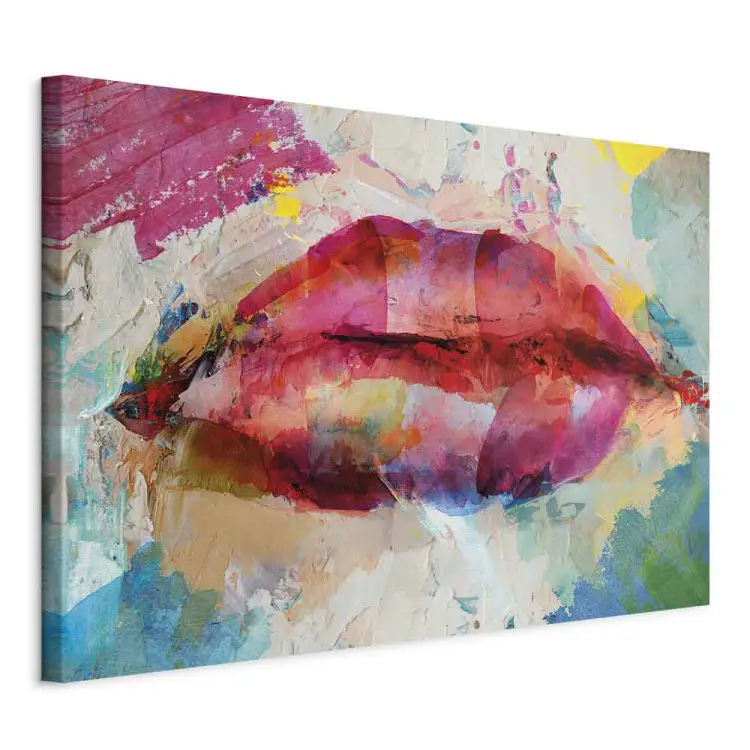 Artistic Lips Wide - abstraction of colorful lips