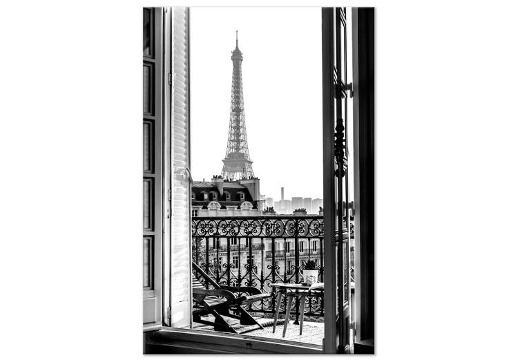Canvas Print Balcony View (1-piece) Vertical - Paris city architecture