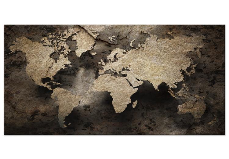 Large canvas print Map in Stone II [Large Format]