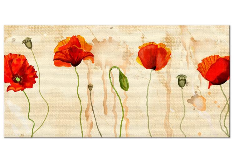 Large canvas print Tears of Poppies II [Large Format]