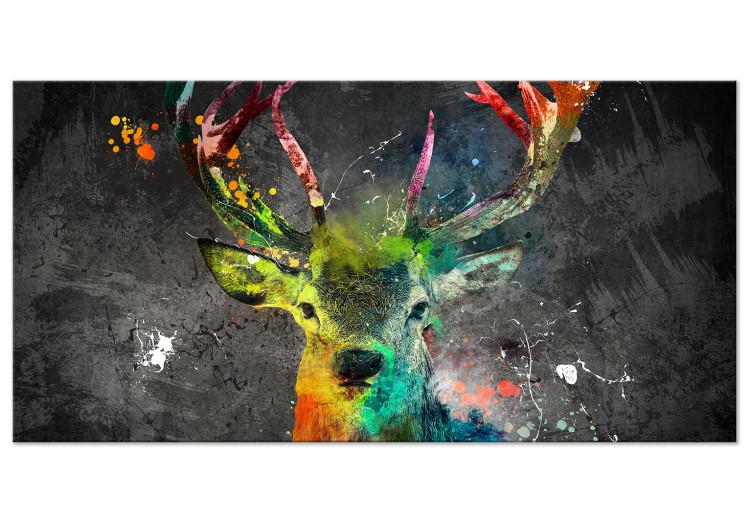 Large canvas print Rainbow Deer II [Large Format]