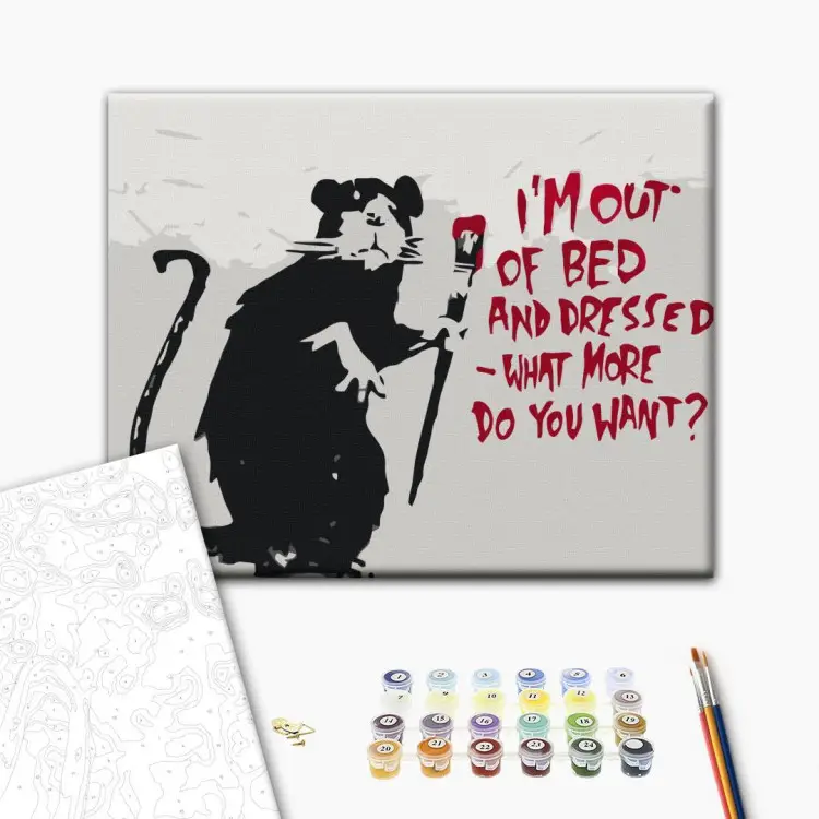 I'm Out Of Bed And Dressed (Banksy Street Art Graffiti)