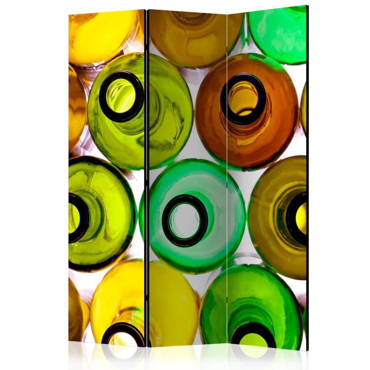 Room Divider Bottles (Background) (3-piece) - arranged colorful glass bottles