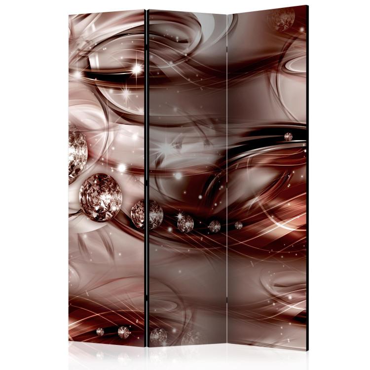 Room Divider Scarlet Shoal (3-piece) - elegant space with diamonds