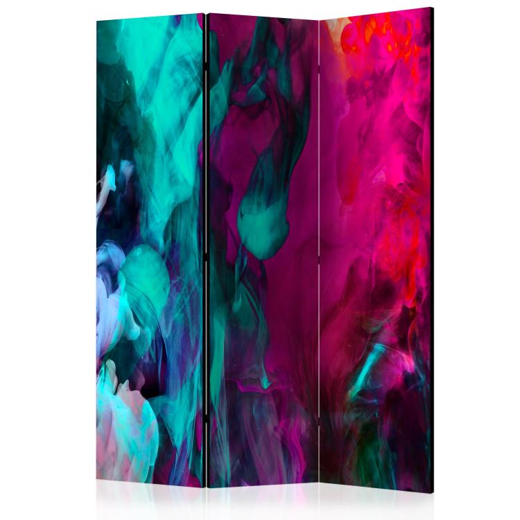 Room Divider Color Madness (3-piece) - abstraction in sensual colors