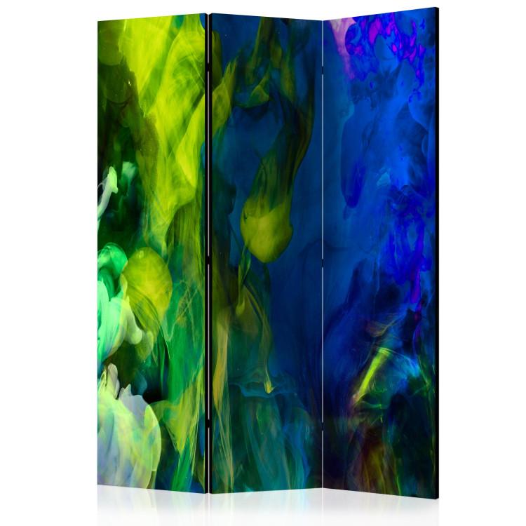 Room Divider Colorful Flames II (3-piece) - colorful abstract composition