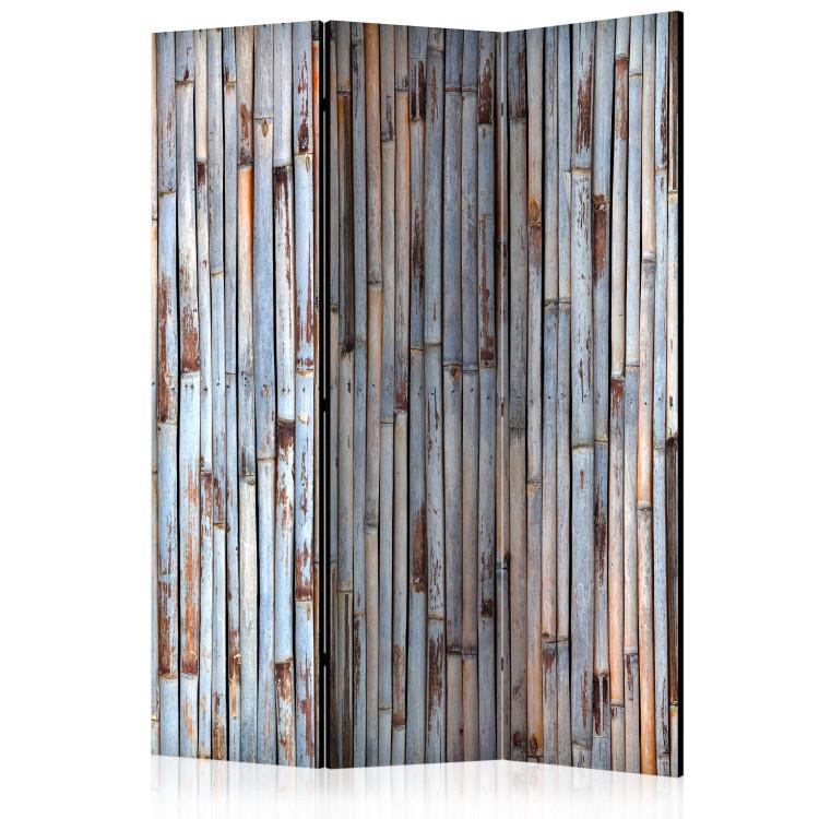 Room Divider Asian History (3-piece) - weathered bamboo pattern