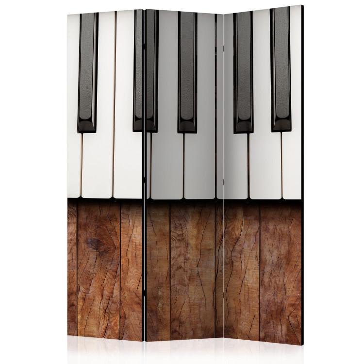 Room Divider Inspired by Chopin - Mahogany (3-piece) - musical instrument