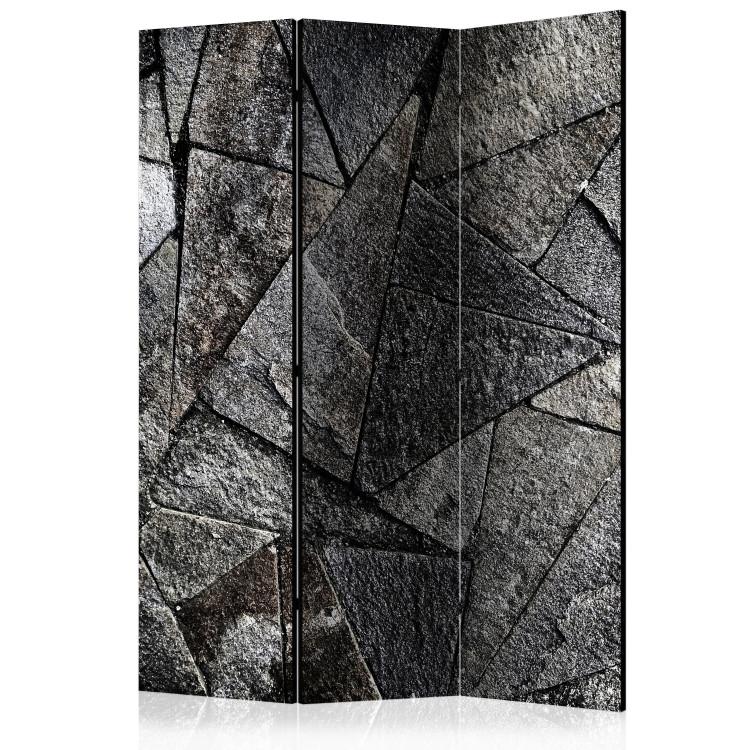 Room Divider Sidewalk Tiles (Gray) (3-piece) - geometric background in triangles
