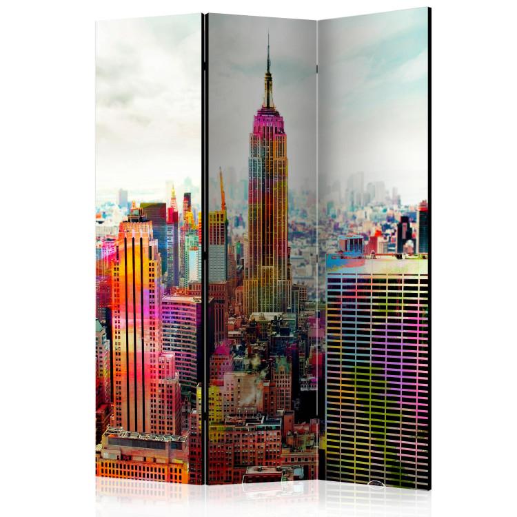 Room Divider Colors of New York City (3-piece) - architecture of New York City