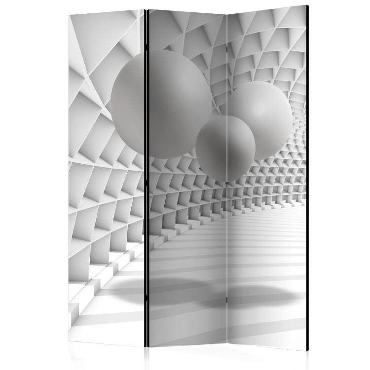 Room Divider Abstract Tunnel (3-piece) - 3D illusion on white background