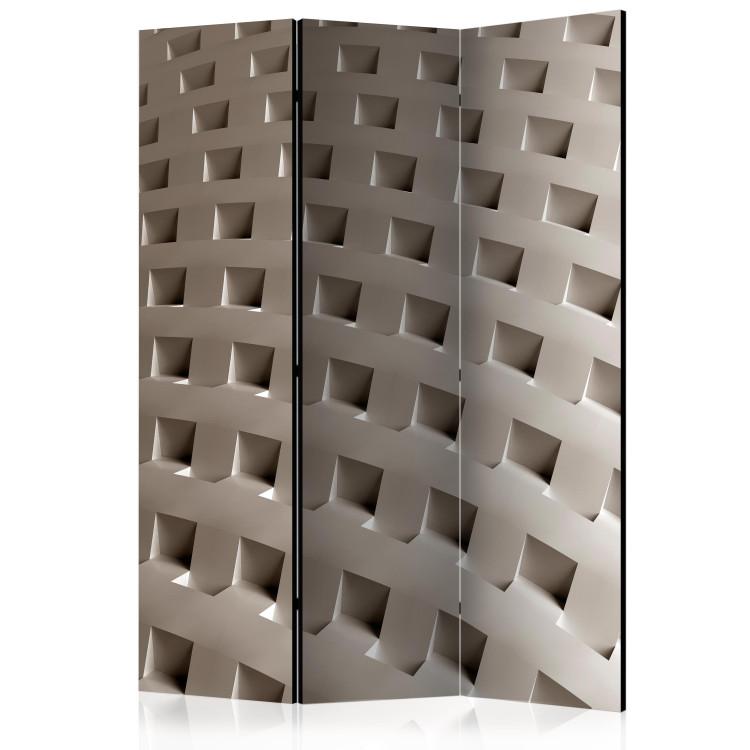 Room Divider Construction of Modernity (3-piece) - geometric abstraction