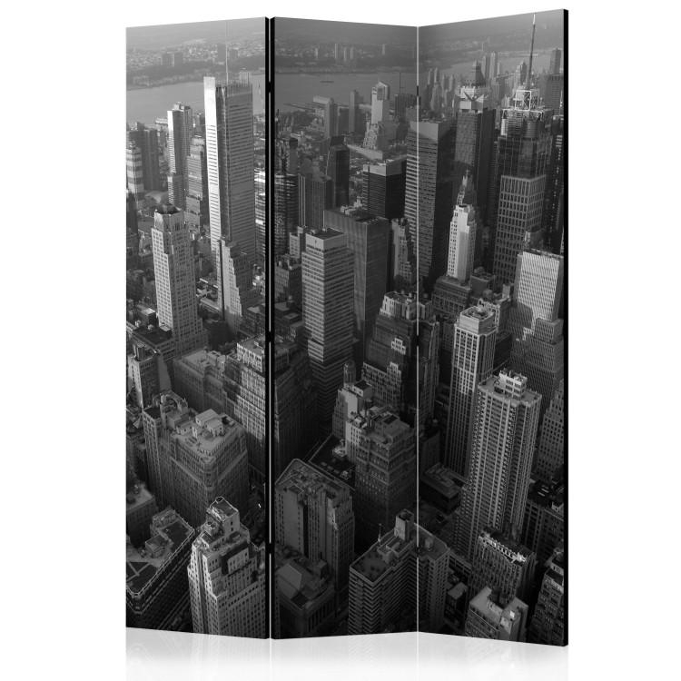 Room Divider New York: Skyscrapers (Aerial View) (3-piece) - architecture