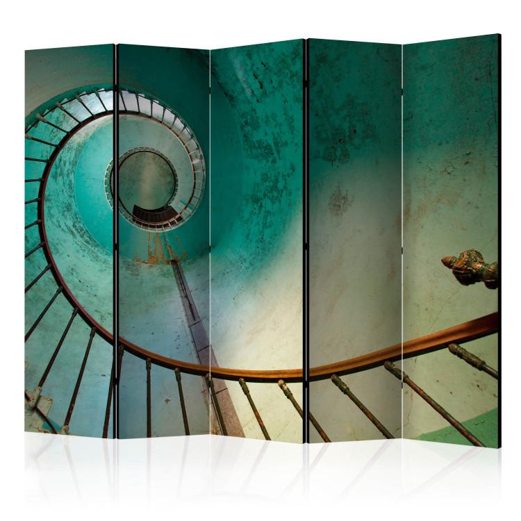 Room Divider Lighthouse - Stairs II (5-piece) - turquoise architecture