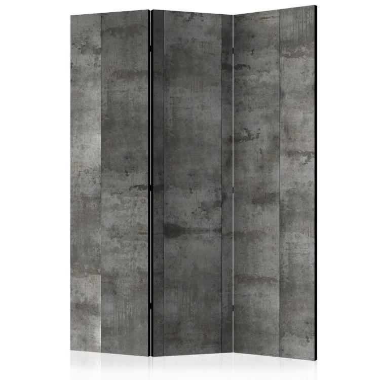 Room Divider Steel Pattern (3-piece) - industrial composition in gray design