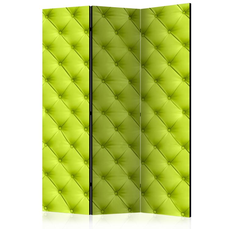 Room Divider Lime Relaxation (3-piece) - simple composition in a neon pattern