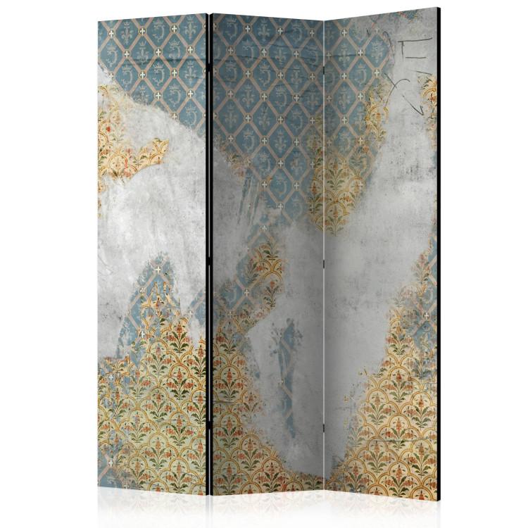 Room Divider Traces of the Past (3-piece) - retro-style background with ornaments