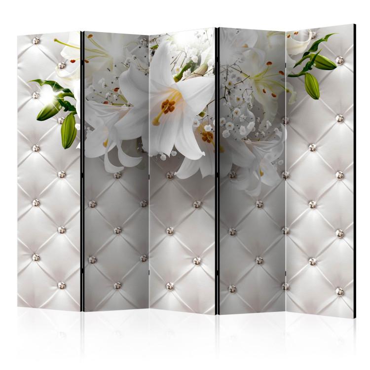 Room Divider Princess of Elegance II (5-piece) - background with flowers and ornaments