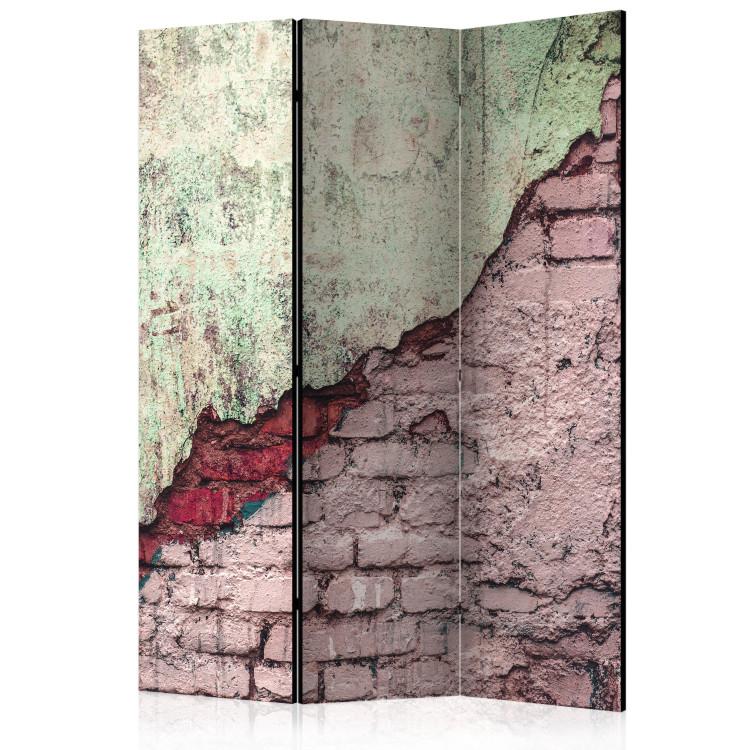 Room Divider Stone Duo (3-piece) - composition with brick texture background
