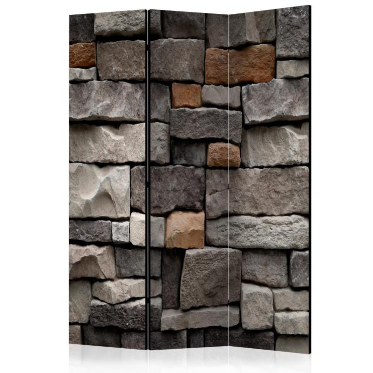 Room Divider Stone Fortress (3-piece) - simple composition with wall texture