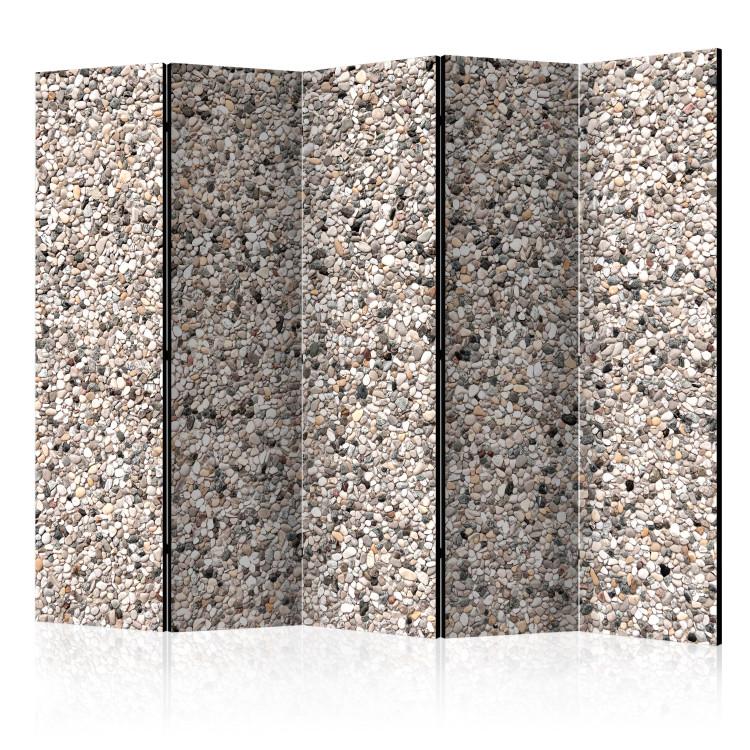 Room Divider Stone Charm II (5-piece) - mosaic with colorful wall texture
