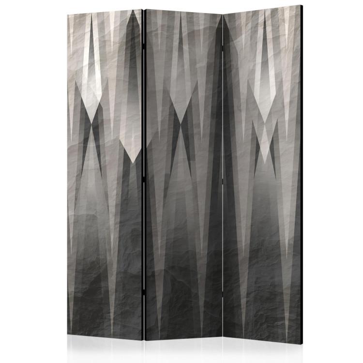 Room Divider Gray Citadel - abstract faded texture of figures on paper