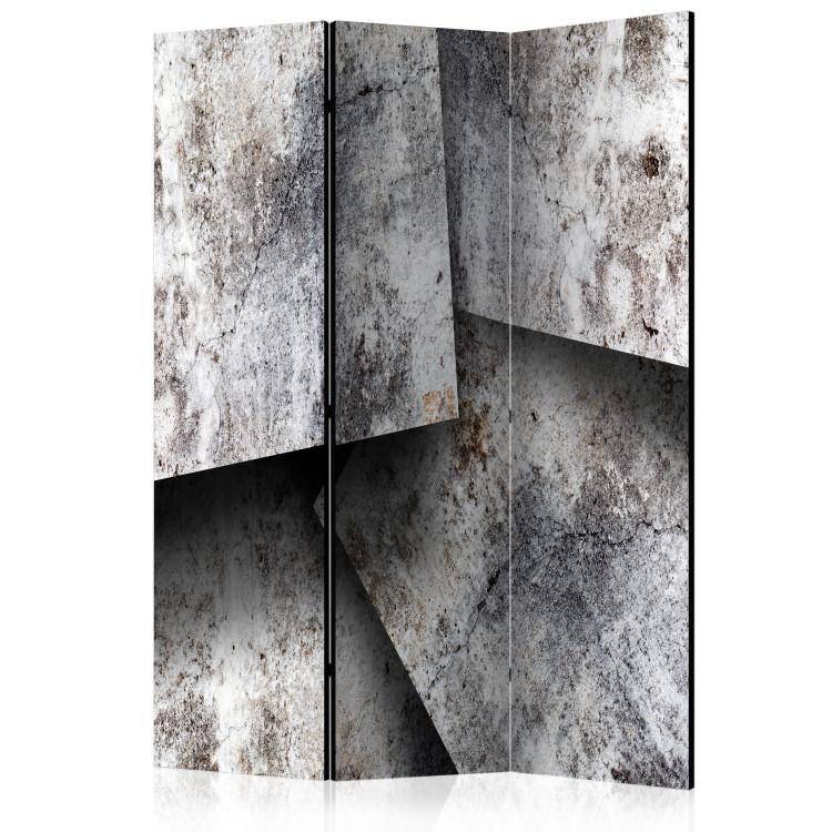 Room Divider Concrete Cards - concrete texture of creative geometric figures