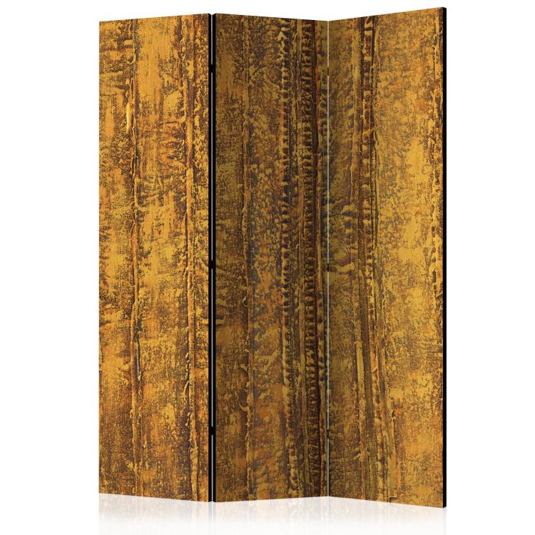Room Divider Golden Chamber - texture with golden accents in abstract motif